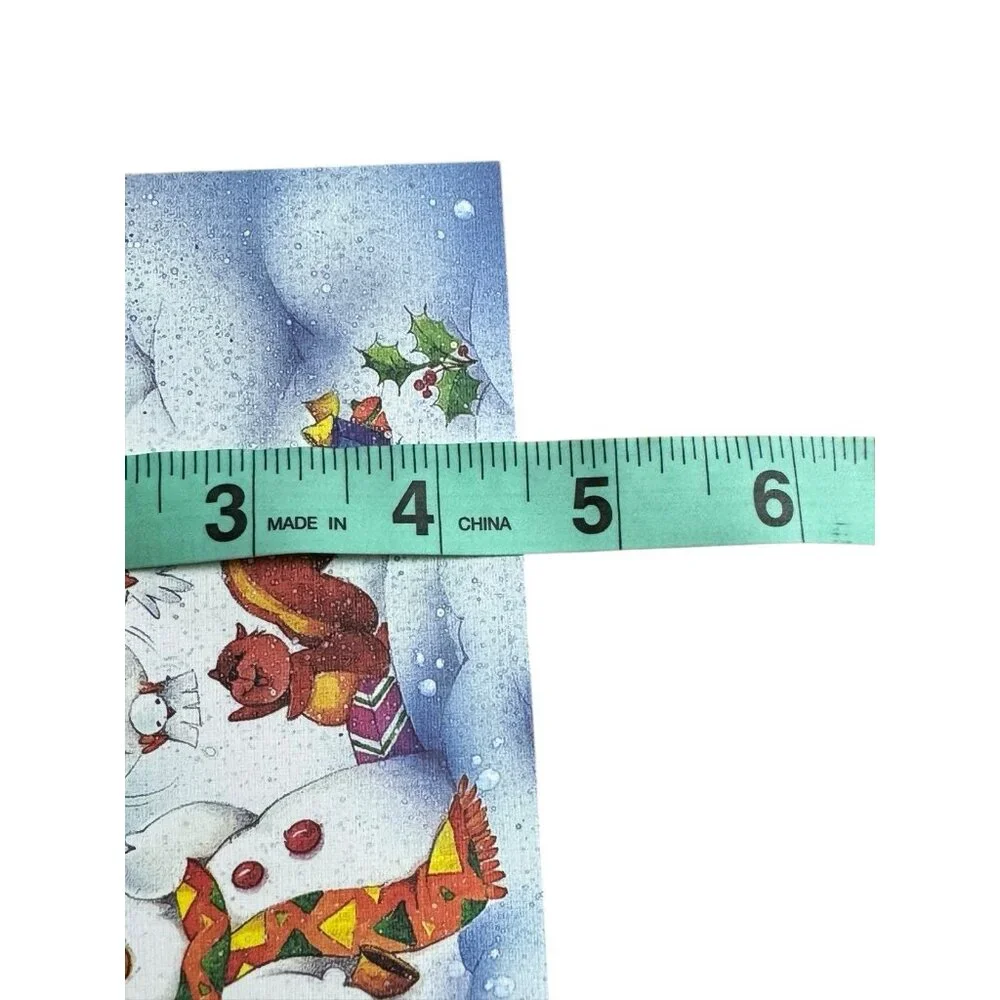 AHAF Exclusive Collection Greeting Christmas Card Snowmen‎ Squirrel USA Envelope
